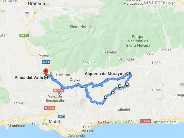 Wijnrooutes las Alpujarras