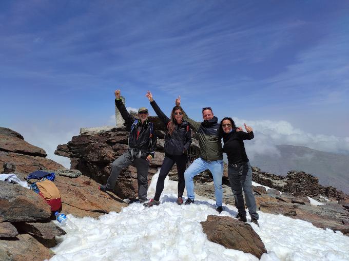 De top van de Mulhacen (3478m)