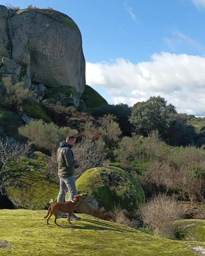 Natuurmonument Los Barruecos vlakbij Cáceres (Extremadura)